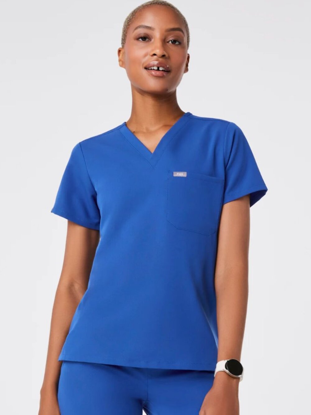 FIGS Winning Blue Catarina Petite Scrub Top!